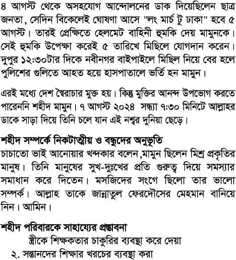 Image of মামুন সরদার